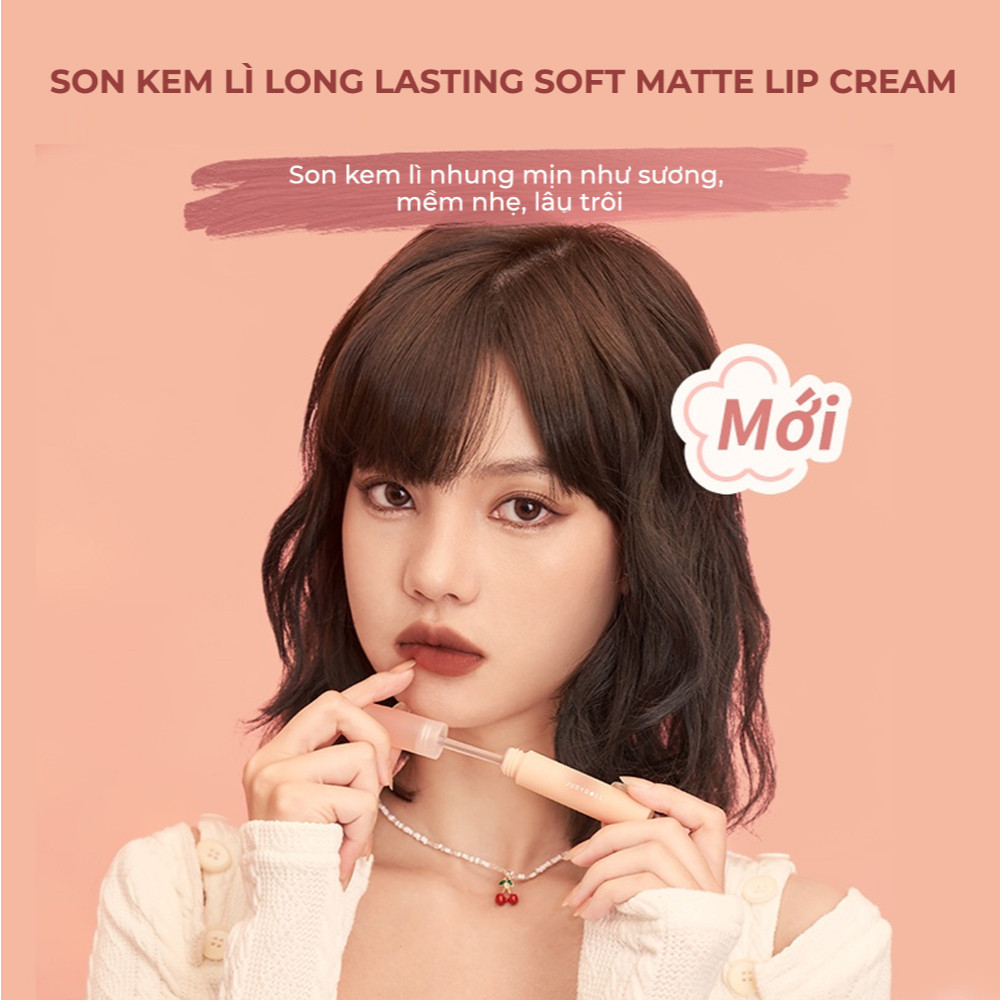 Ảnh Son Kem Lì JUDYDOLL Marshmallow Lâu Trôi Bền Màu Mềm Nhẹ 2.8g 3