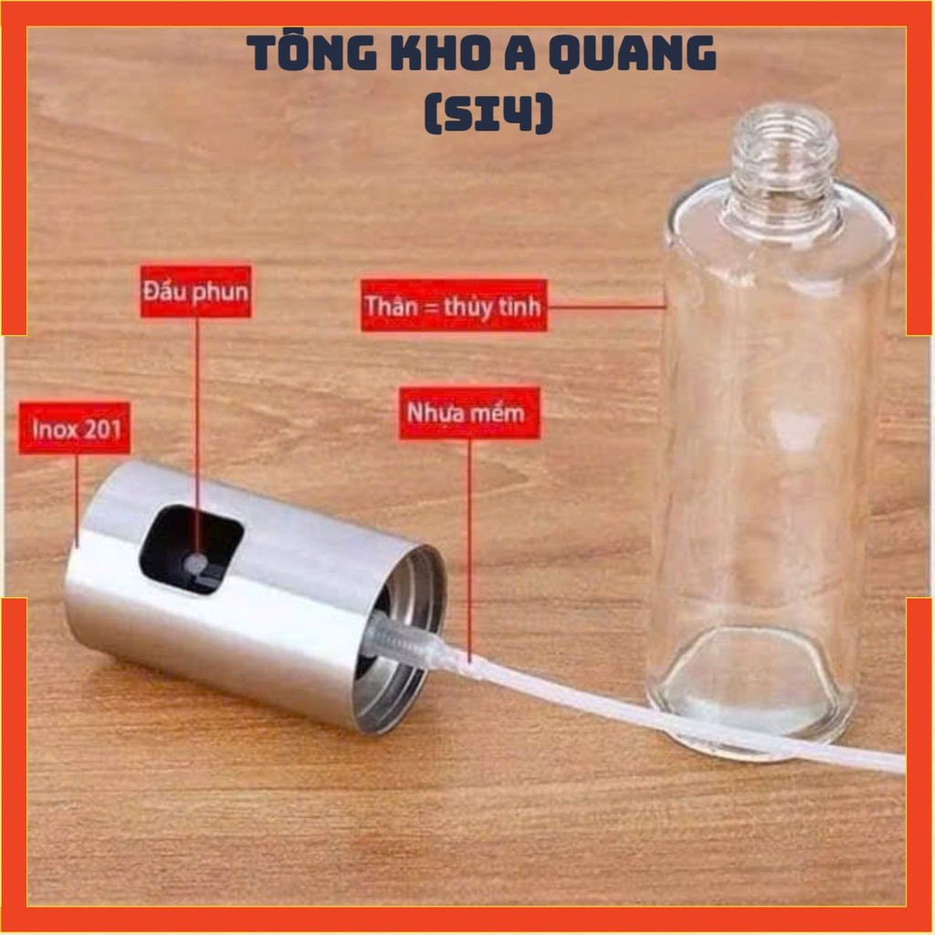 Chai Xịt Dầu Thủy Tinh 100ml - Sự lựa chọn hoàn hảo cho nhà bếp hiện đại,Bình Xịt Dầu Ăn Shodwe