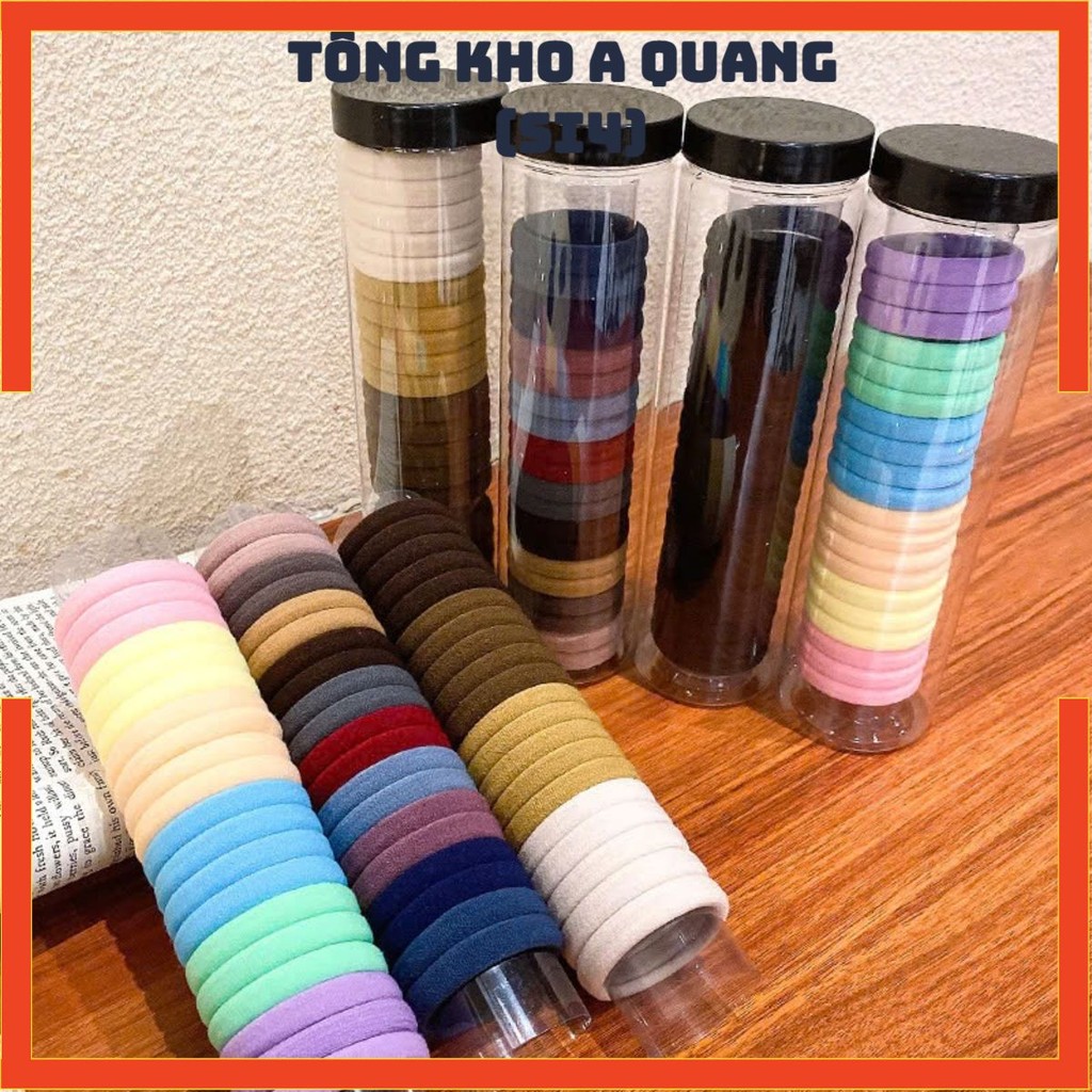 Dây Buộc Tóc Nữ Xinh Xắn Tiện Lợi,Set 20 Dây Chun Buộc Tóc Nhiều Màu Dễ Thương - DÂY THUN CỘT TÓC MỀM MẠI CHO NỮ