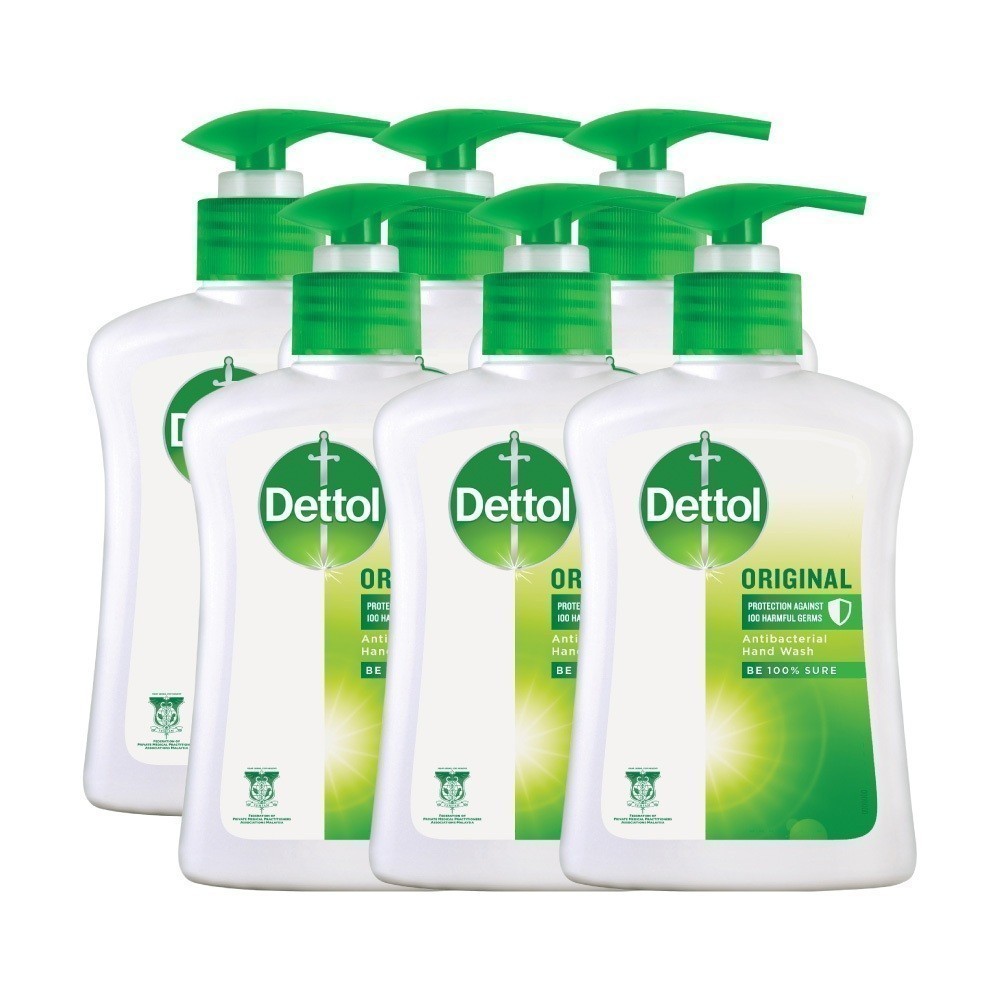 Ảnh Combo 6 chai nước rửa tay Dettol kháng khuẩn - Chai 250g/Chai 2