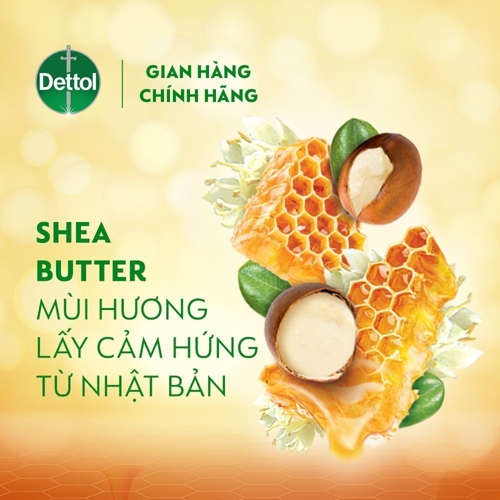 Ảnh Combo 2 Chai Sũa Tắm Dettol Onzen Mật Ong Kháng Khuẩn Dưỡng Thể và Dưỡng Ẩm Lô Hội & Bơ (950G/Chai) 3