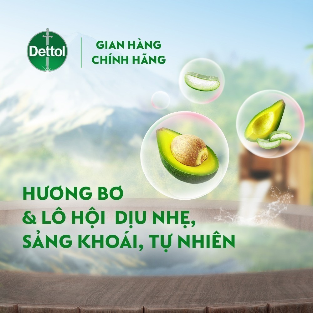 Ảnh Combo 2 Chai Sũa Tắm Dettol Onzen Mật Ong Kháng Khuẩn Dưỡng Thể và Dưỡng Ẩm Lô Hội & Bơ (950G/Chai) 4