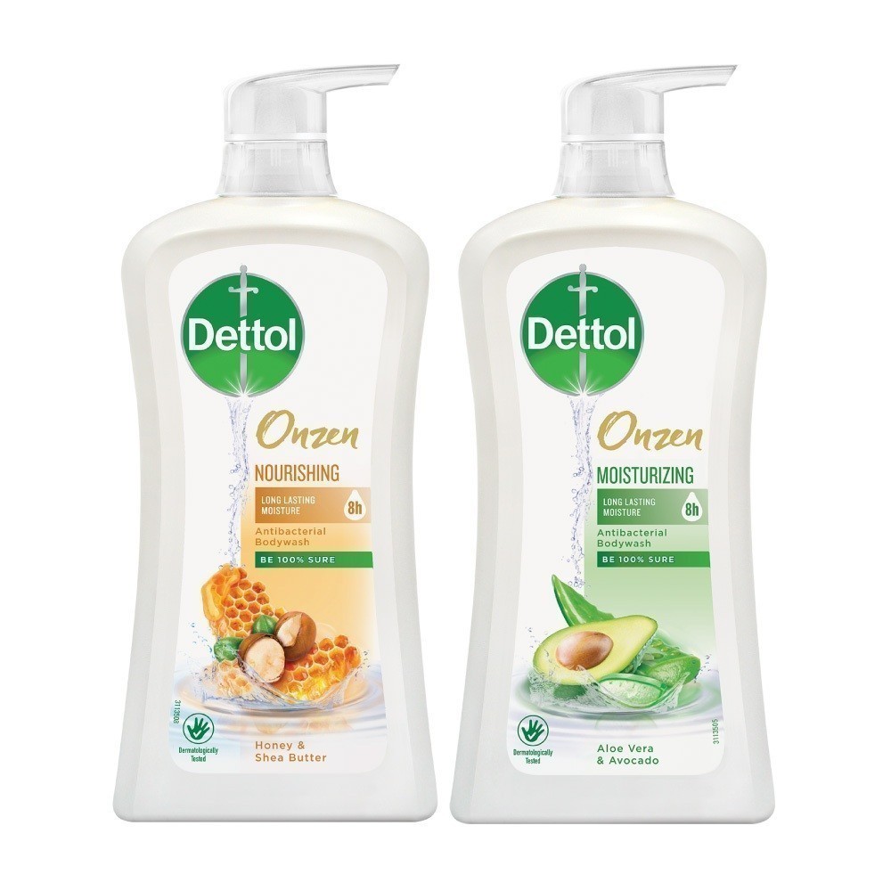 Ảnh Combo 2 Chai Sũa Tắm Dettol Onzen Mật Ong Kháng Khuẩn Dưỡng Thể và Dưỡng Ẩm Lô Hội & Bơ (950G/Chai) 2