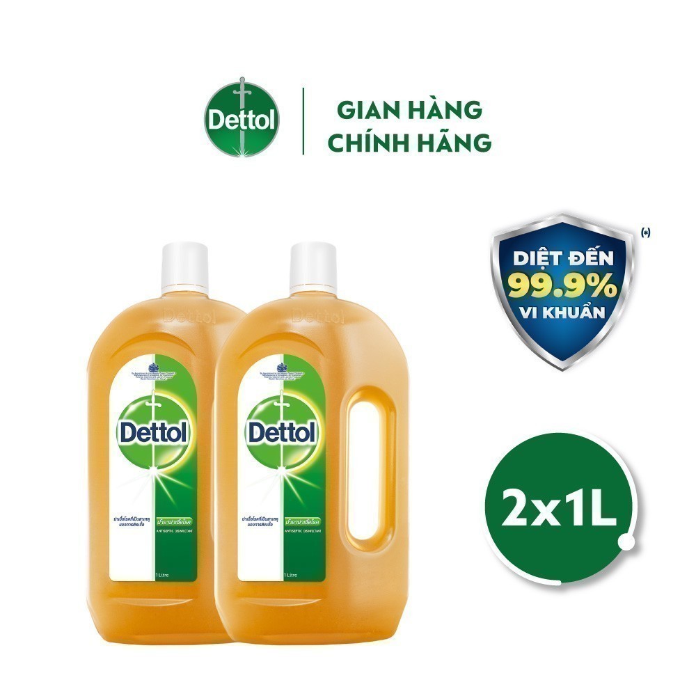 Ảnh Combo 02 chai dung dịch diệt khuẩn khử mùi đa năng Dettol, 1L/chai 3