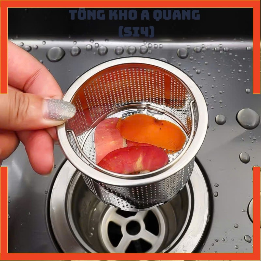 Rọ lọc rác inox có tay cầm - Giữ bồn rửa bát luôn sạch sẽ