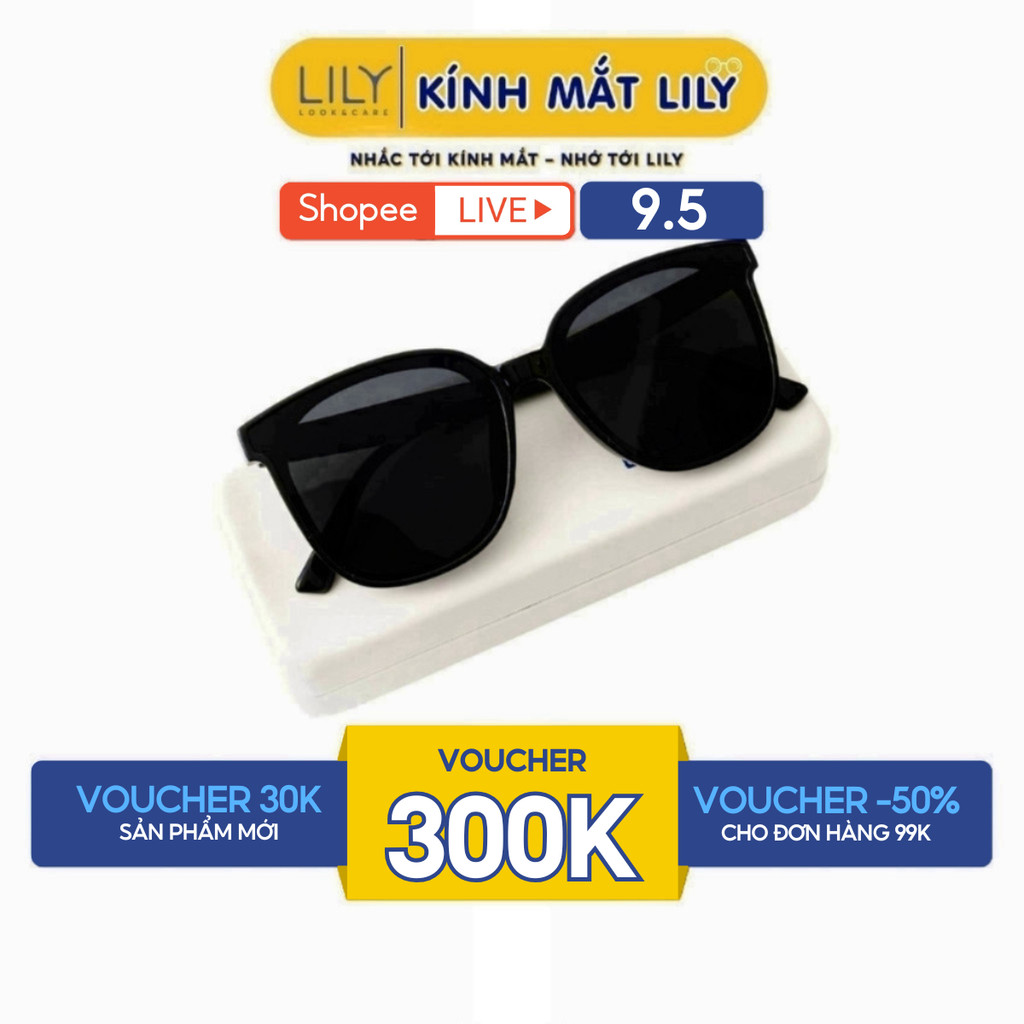 Ảnh Kính mát nam nữ, kính râm LILYEYEWEAR chất liệu nhựa cứng cáp, cao cấp chống UV400 bảo vệ mắt KC850 1