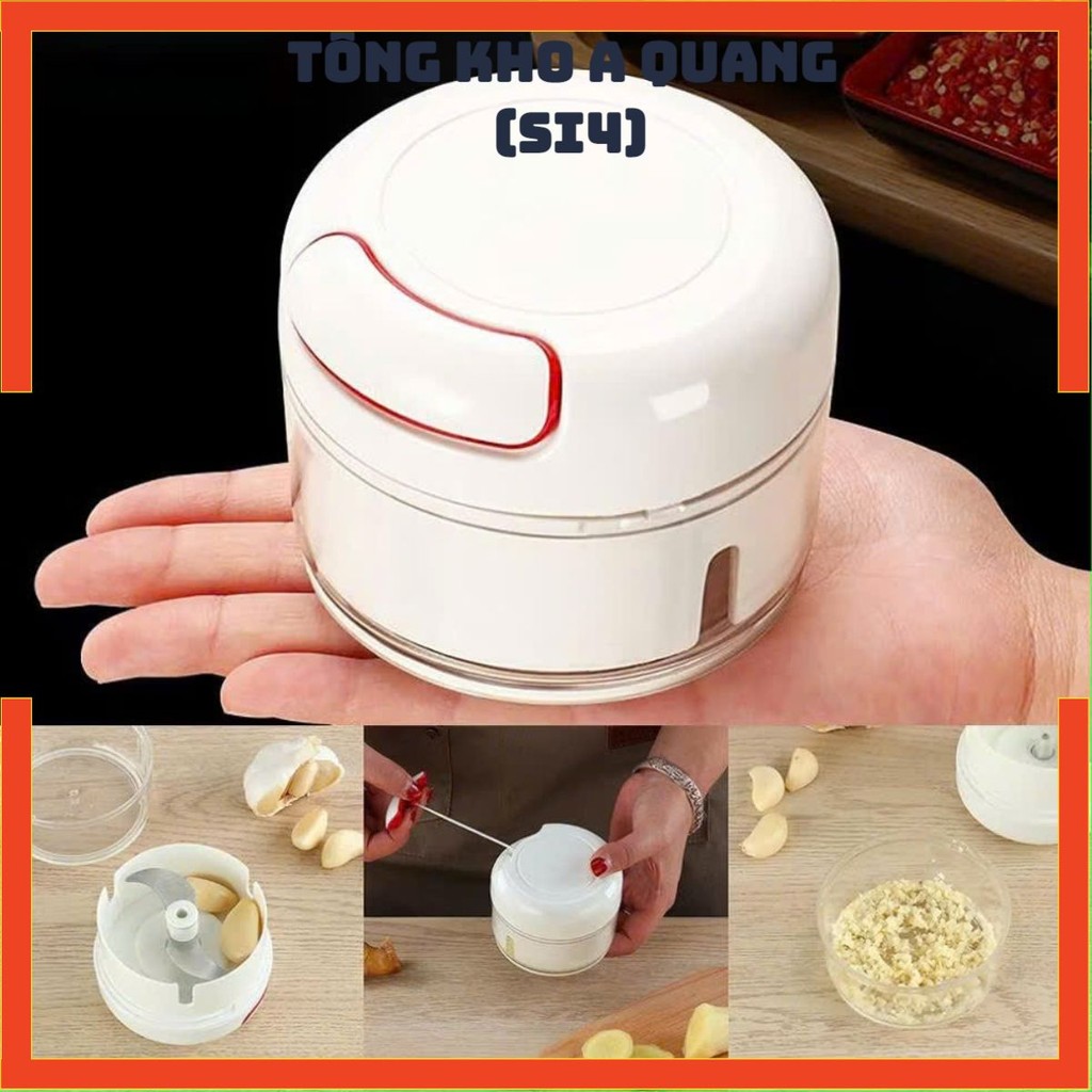 Thiết Bị Xay Tỏi Cầm Tay,Dụng Cụ Xay Tỏi Ớt Dây Kéo Tiện Lợi - MÁY XAY CẦM TAY MINI GỌN NHẸ HỖ TRỢ NẤU ĂN NHANH GỌN