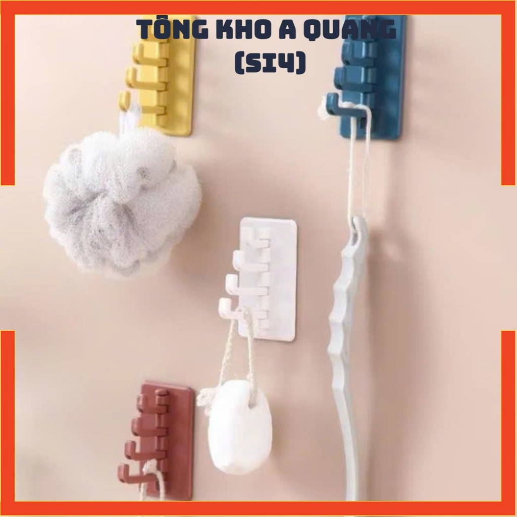 [COMBO 10]Móc Treo Tường 4 Chấu Dán Siêu Chắc,Móc Dán Tường 4 Nhánh Xoay Tiện Dụng