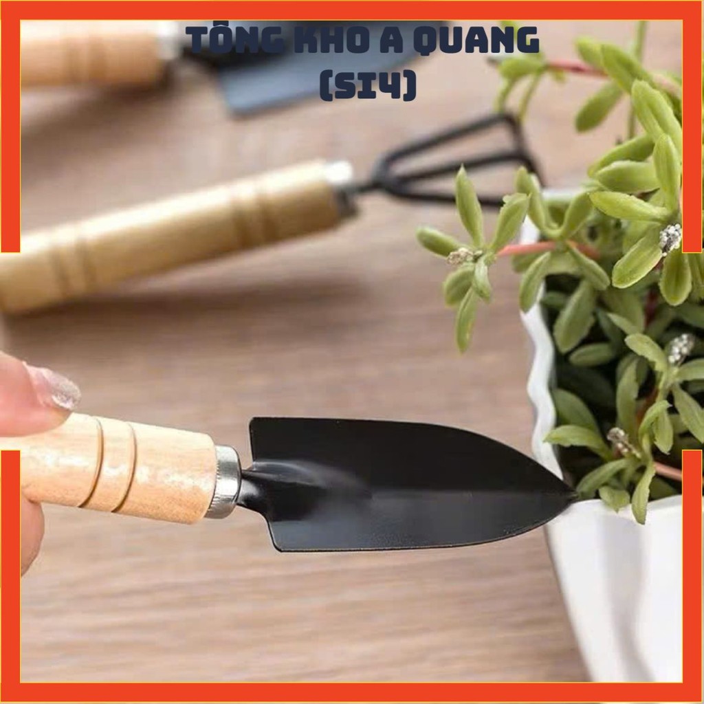 Bộ Dụng Cụ Làm Vườn Mini 3 Món,Dụng Cụ Trồng Hoa Nhỏ Gọn Đa Năng - BỘ DỤNG CỤ LÀM VƯỜN MINI 3 MÓN CHO SÂN VƯỜN BAN CÔNG