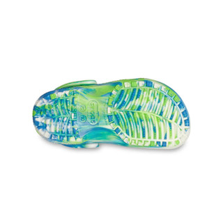 Giày Clog Trẻ Em Crocs Toddler Classic Glow Marbled - Prep Blue - 210720-4TL