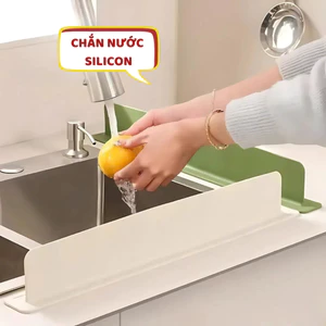 Tấm Chắn Nước Silicon Dùng Cho Bồn Rửa Bát Bàn Bếp Ngăn Bắn Nước Dầu Mỡ Vệ Sinh Sạch Sẽ Life Plus - CN01