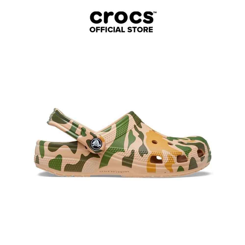 Giày Clog Unisex Crocs Printed Camo Classic Chai/Tan - 206454-2Y6 ...