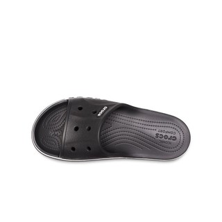 Dép Quai Ngang Unisex Crocs Bayaband - Black/White - 205392-066