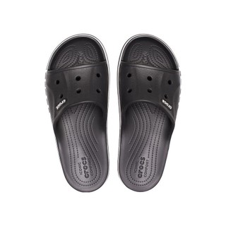 Dép Quai Ngang Unisex Crocs Bayaband - Black/White - 205392-066