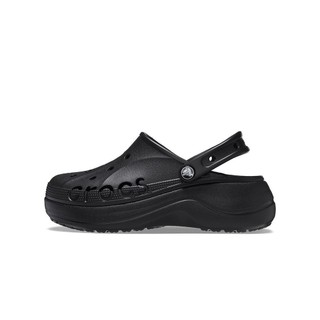 Giày Clog Nữ Crocs Baya Platform - Black - 208186-001