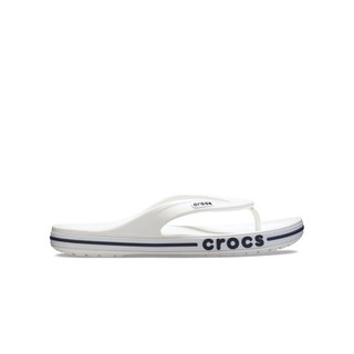 Dép Xỏ Ngón Unisex Crocs Bayaband - White/Navy - 205393-126