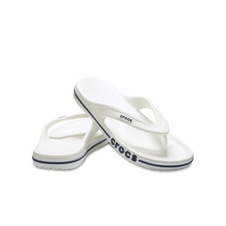 Dép Xỏ Ngón Unisex Crocs Bayaband - White/Navy - 205393-126