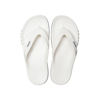 Dép Xỏ Ngón Unisex Crocs Bayaband - White/Navy - 205393-126