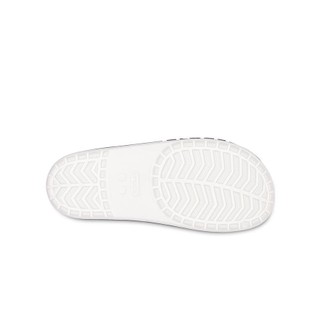 Dép Quai Ngang Unisex Crocs Bayaband - White/Navy - 205392-126