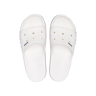 Dép Quai Ngang Unisex Crocs Bayaband - White/Navy - 205392-126
