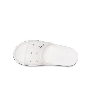 Dép Quai Ngang Unisex Crocs Bayaband - White/Navy - 205392-126