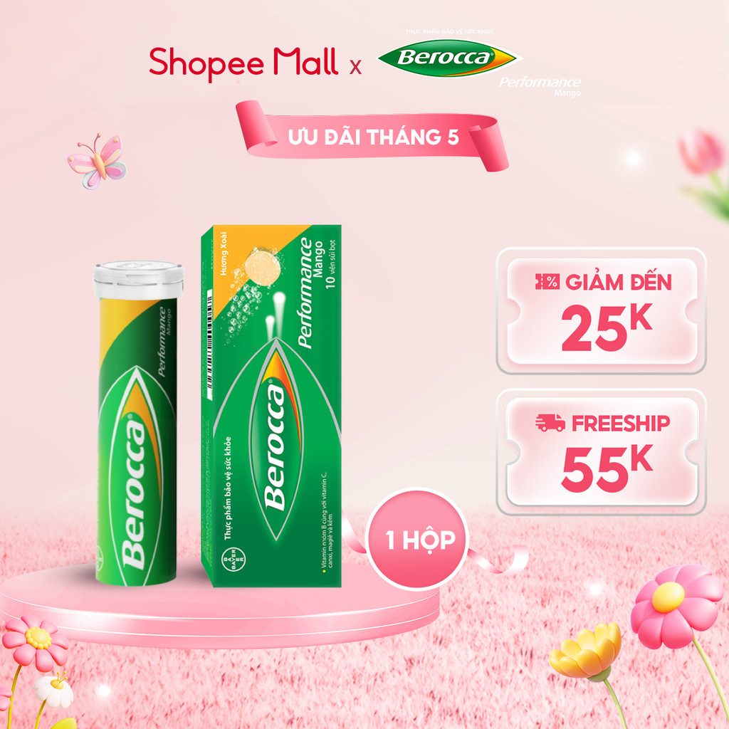 Ảnh Viên sủi bổ sung Vitamin Berocca Performance Mango 10 Viên 1