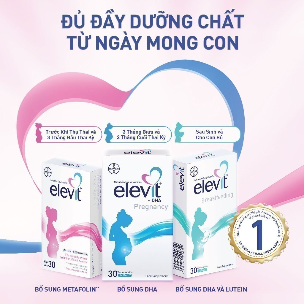 Ảnh Elevit DHA Thực phẩm bảo vệ sức khỏe cho phụ nữ đang mang thai 4