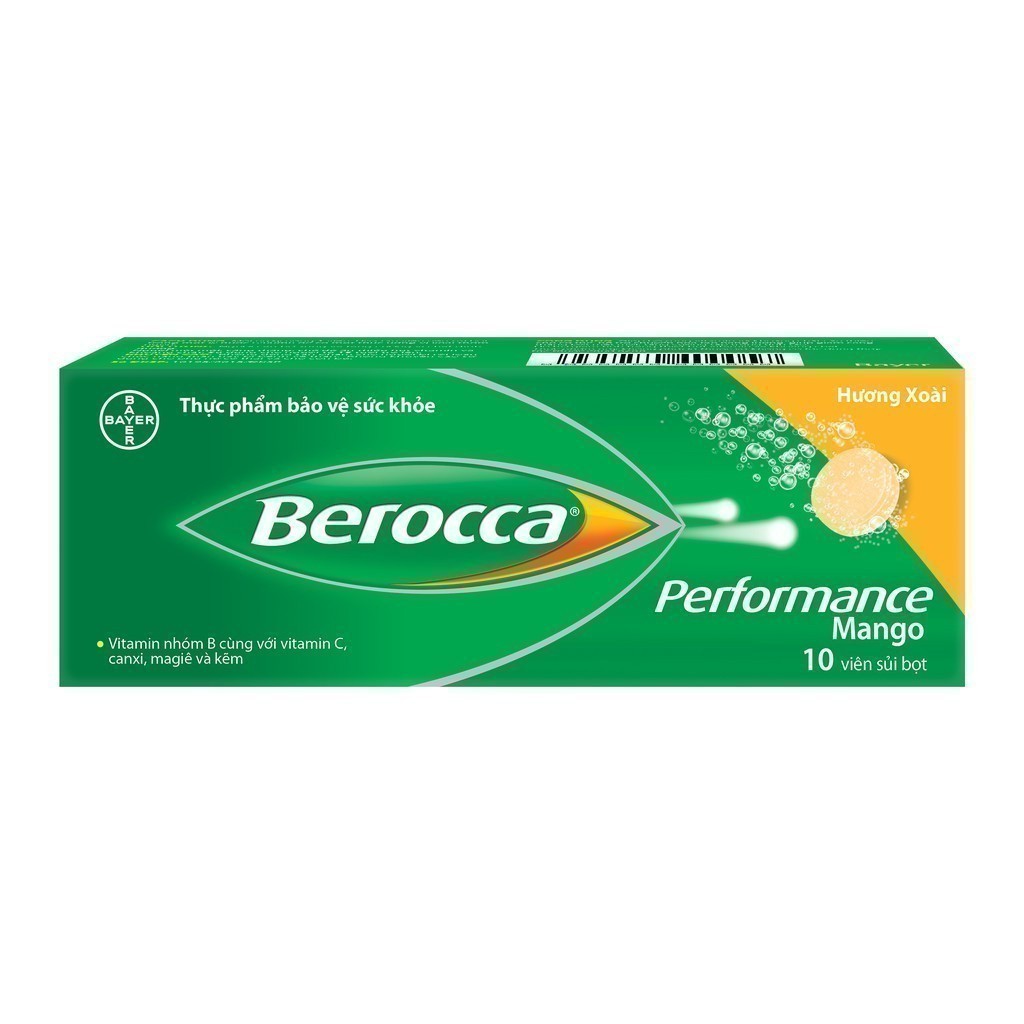 Ảnh Combo 5 hộp Viên sủi Berocca bổ hỗ trợ năng lượng bổ sung Vitamin 10 Viên/hộp 2