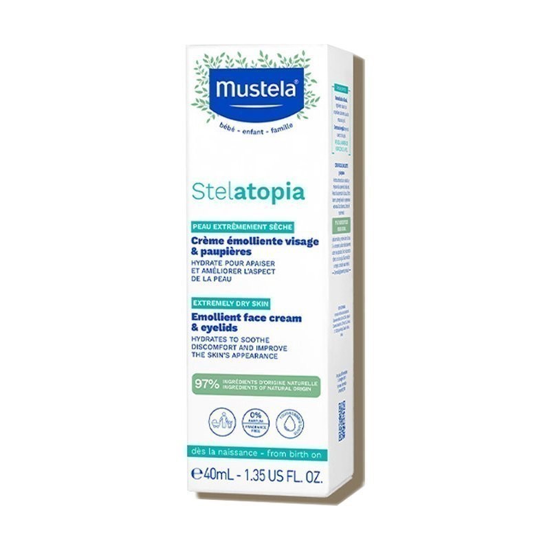 Ảnh Kem Dưỡng Mặt Cho Da Chàm Thể Tạng (Viêm Da Cơ Địa) Mustela Stelatopia Emollient Face Cream 40ml 3