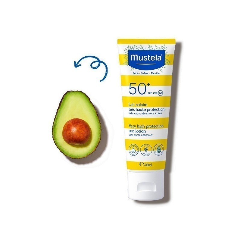 Ảnh Kem Chống Nắng Cho Trẻ Sơ Sinh & Em Bé Very High Protection Sun Lotion Mustela 40ml 2