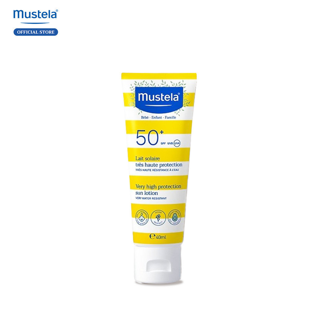 Ảnh Kem Chống Nắng Cho Trẻ Sơ Sinh & Em Bé Very High Protection Sun Lotion Mustela 40ml 1