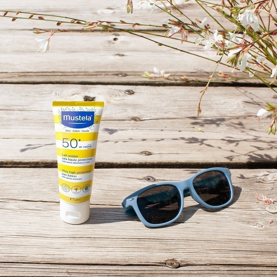 Ảnh Kem Chống Nắng Cho Trẻ Sơ Sinh & Em Bé Very High Protection Sun Lotion Mustela 40ml 4
