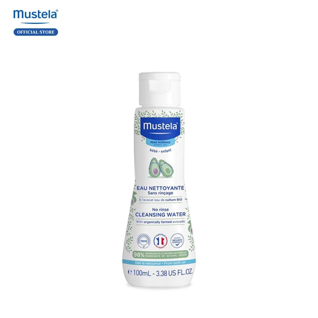 Ảnh Nước Làm Sạch Mặt Và Cơ Thể Cho Trẻ Sơ Sinh & Em Bé Da Thường Mustela 100ml (date 6/2026) 1