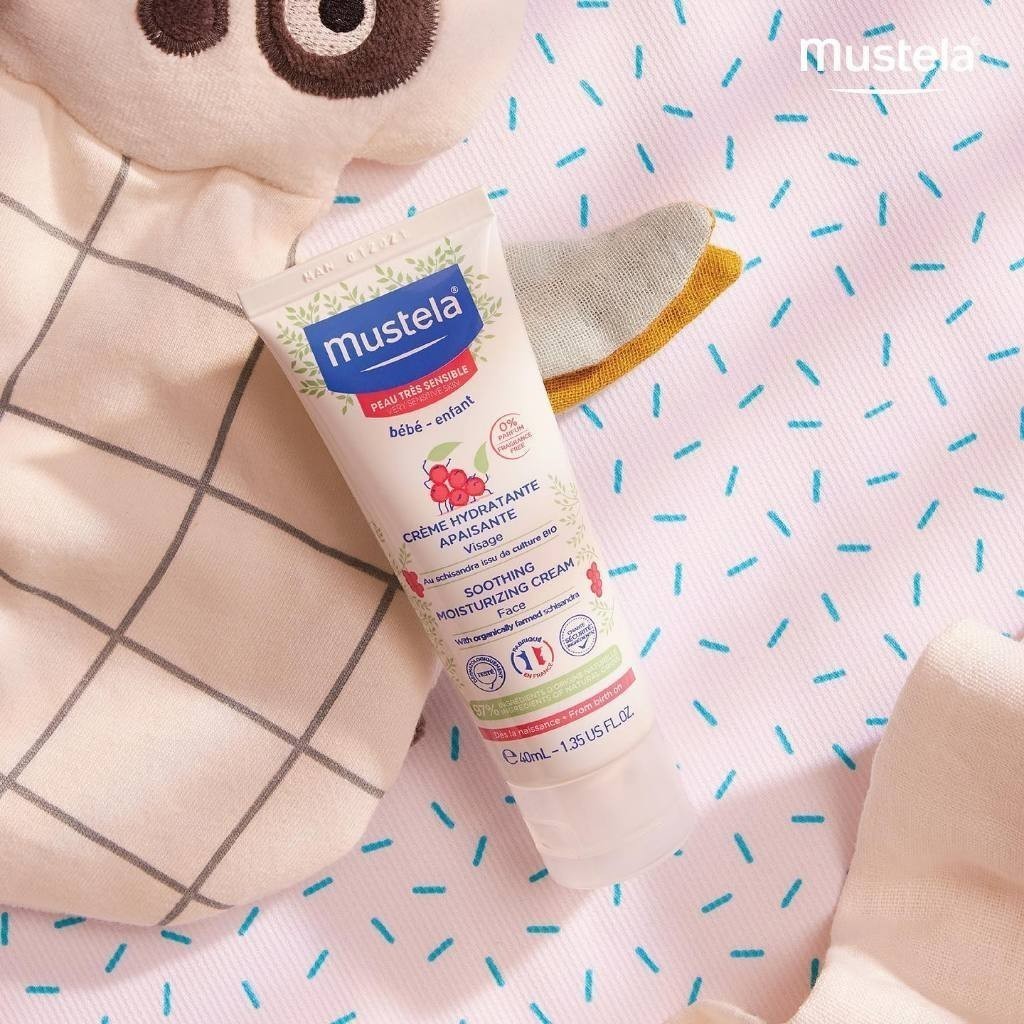Ảnh Kem Dưỡng Da Mặt Cho Trẻ Sơ Sinh & Em Bé Có Da Nhạy Cảm Mustela 40ml 3