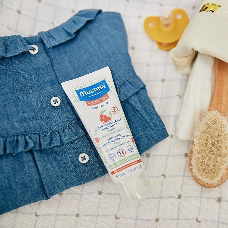 Ảnh Kem Dưỡng Da Mặt Cho Trẻ Sơ Sinh & Em Bé Có Da Nhạy Cảm Mustela 40ml 4
