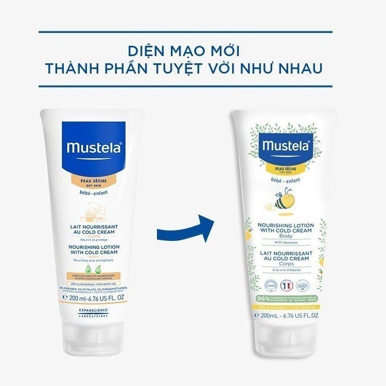 Ảnh Sữa Dưỡng Da Toàn Thân Cho Trẻ Sơ Sinh & Em Bé Da Khô Mustela 200ml 2