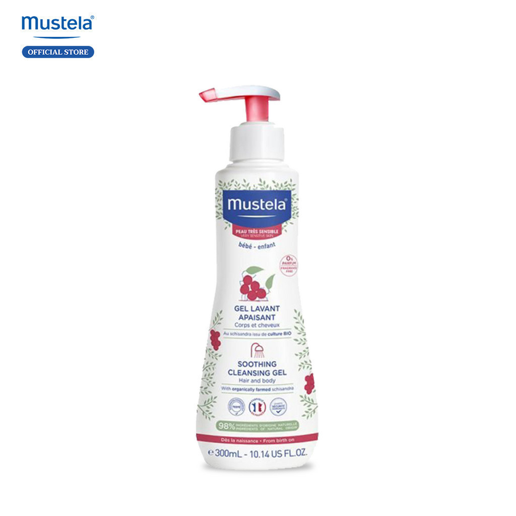 Ảnh Sữa Tắm Gội Cho Trẻ Sơ Sinh & Em Bé Da Nhạy Cảm Mustela 300ml 1