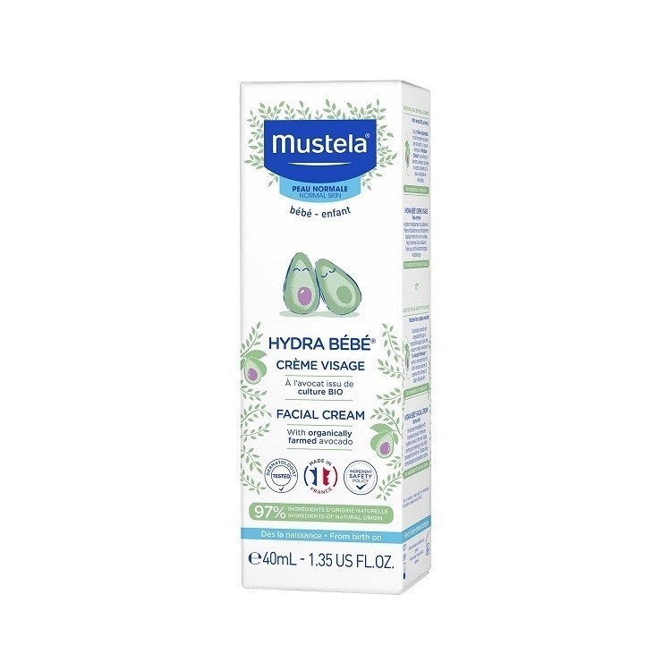 Ảnh Kem Dưỡng Da Mặt Mustela Cho Trẻ Sơ Sinh & Em Bé Da Thường 40ml 3