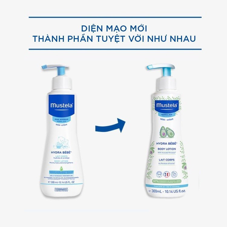 Ảnh Kem Dưỡng Da Toàn Thân Cho Trẻ Sơ Sinh & Em Bé Da Thường Mustela 300ml 2