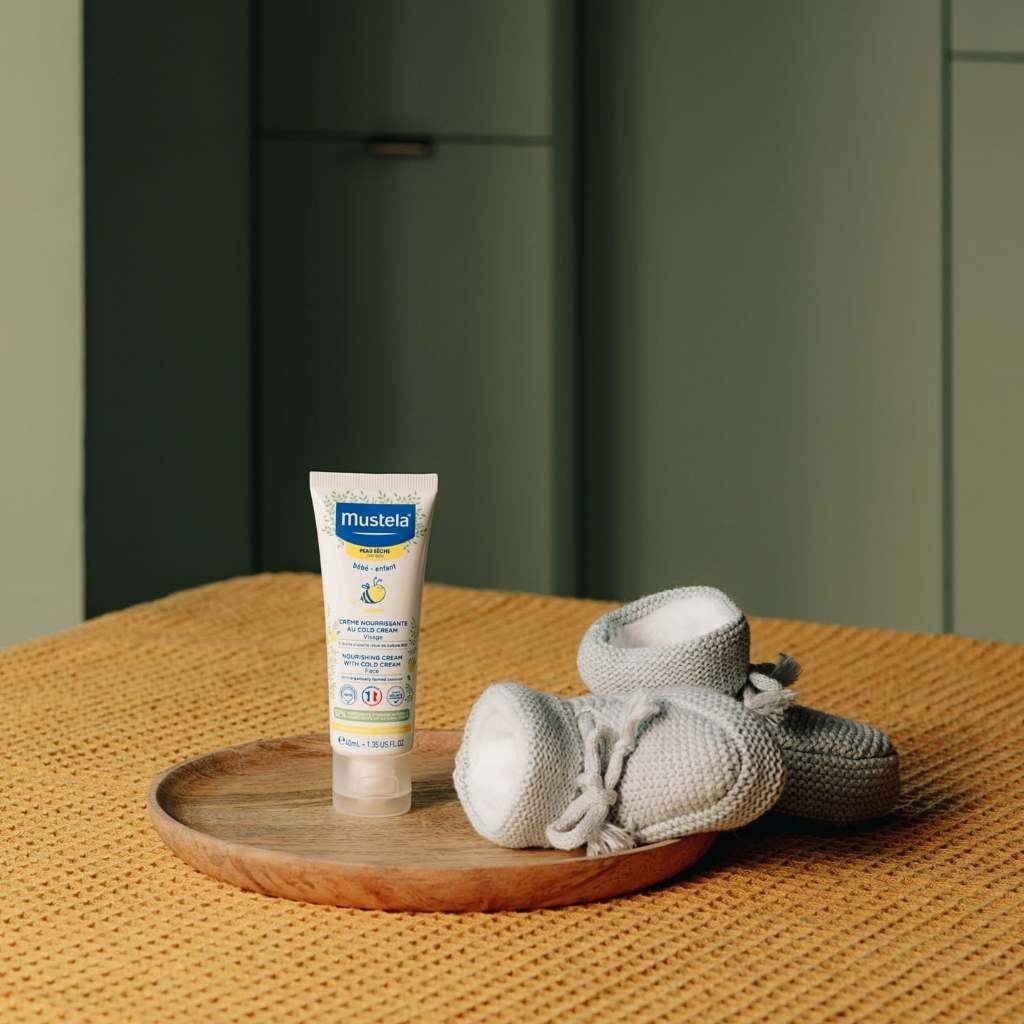 Ảnh Kem Dưỡng Da Mặt Cho Trẻ Sơ Sinh & Em Bé Da Khô Mustela - 40ml 3