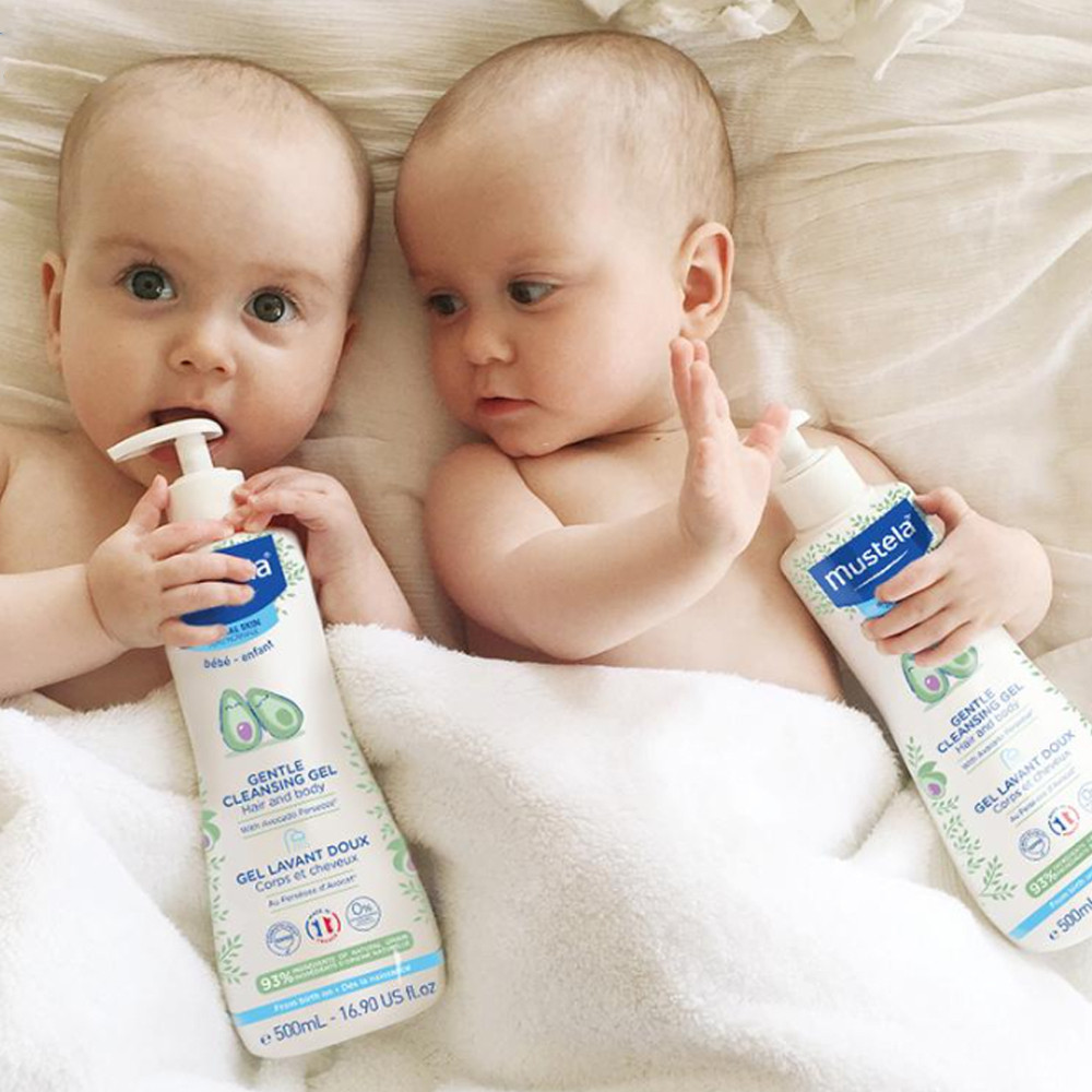 Ảnh Sữa Tắm Gội Cho Trẻ Sơ Sinh & Em Bé Da Thường Mustela 750ml 3