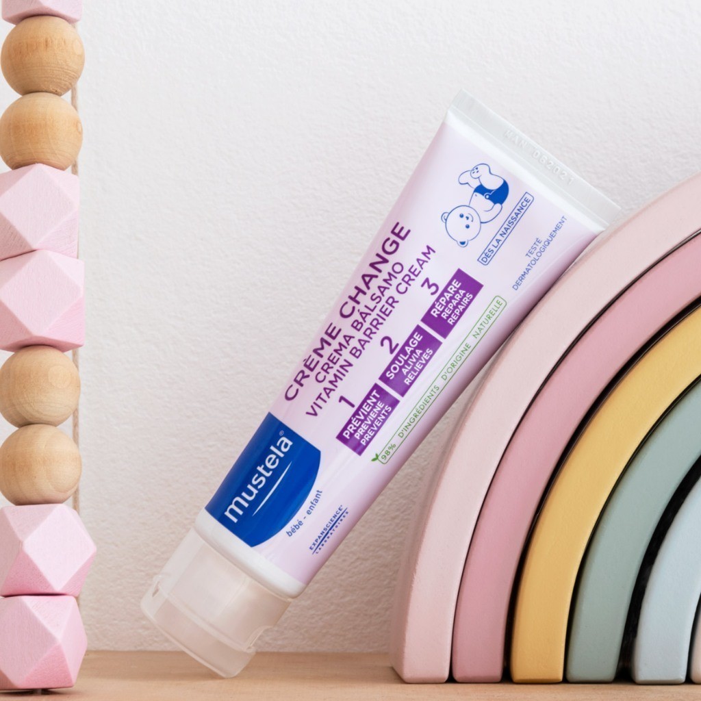 Ảnh Kem Làm Dịu và Ngăn Ngừa Hăm Tã Cho Trẻ Sơ Sinh & Em Bé Mustela 100ml 2