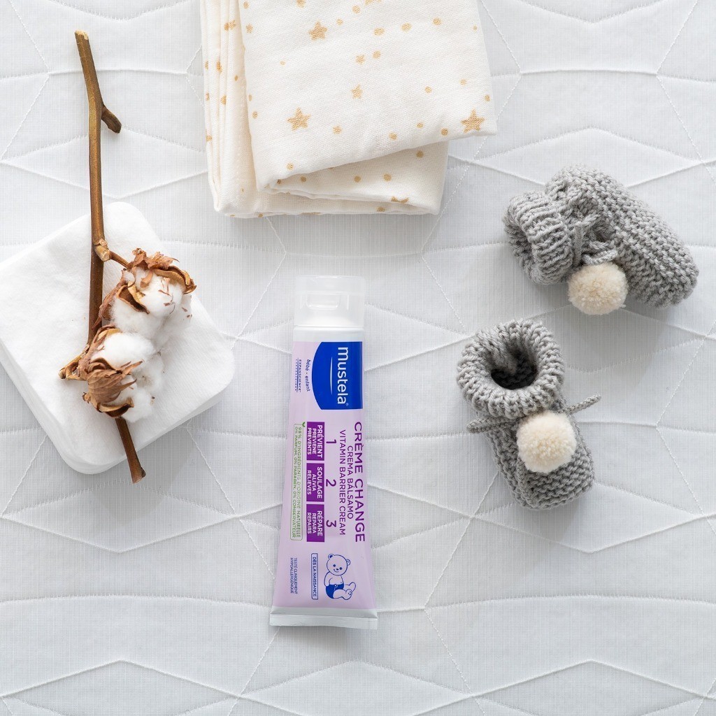 Ảnh Kem Làm Dịu và Ngăn Ngừa Hăm Tã Cho Trẻ Sơ Sinh & Em Bé Mustela 100ml 4