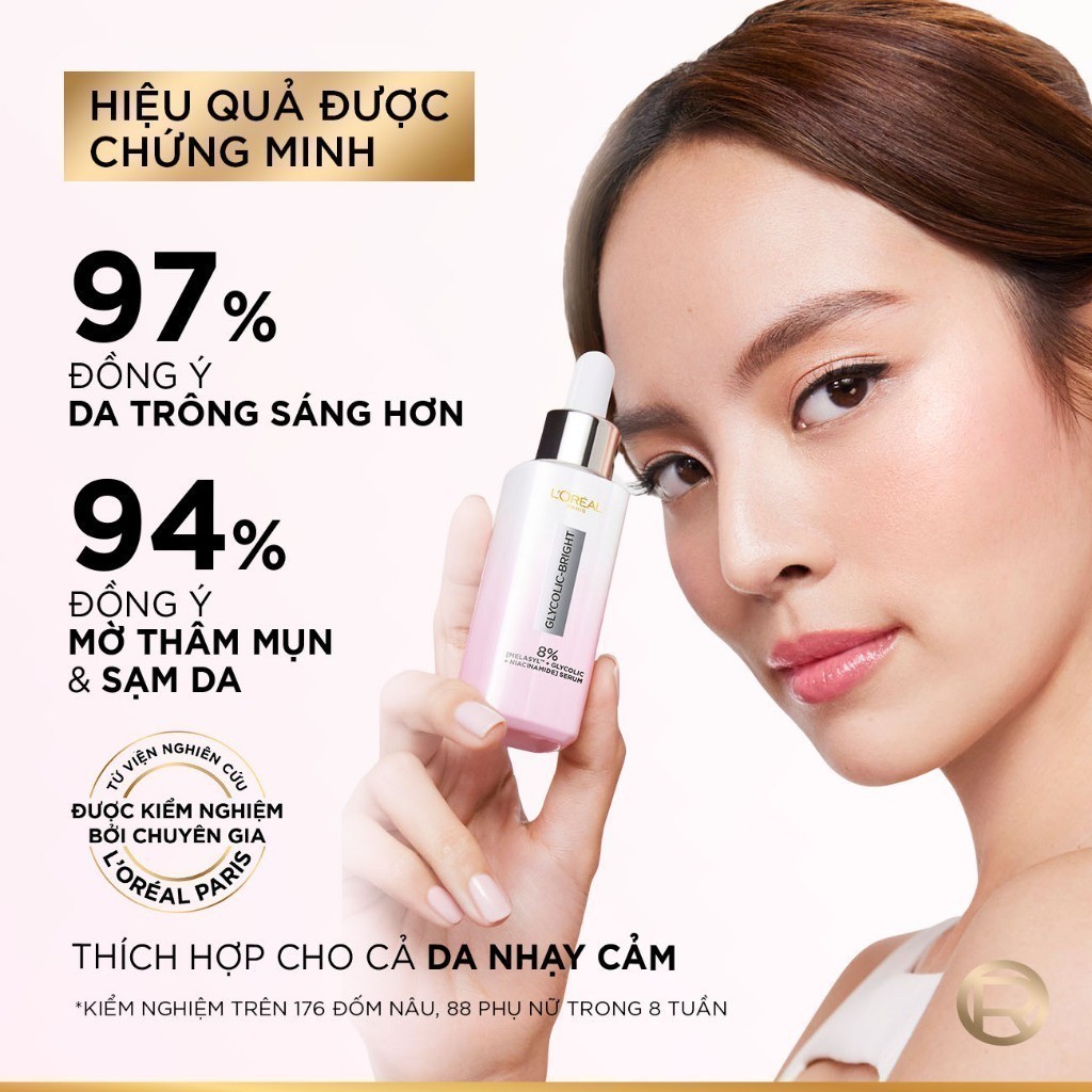 Ảnh Bộ Serum Glycolic Melasyl 8% [Melasyl+Glycolic+Niacinamide] 30ml & Kem dưỡng ngày đêm mờ thâm nám L'Oreal Paris Glycolic 4