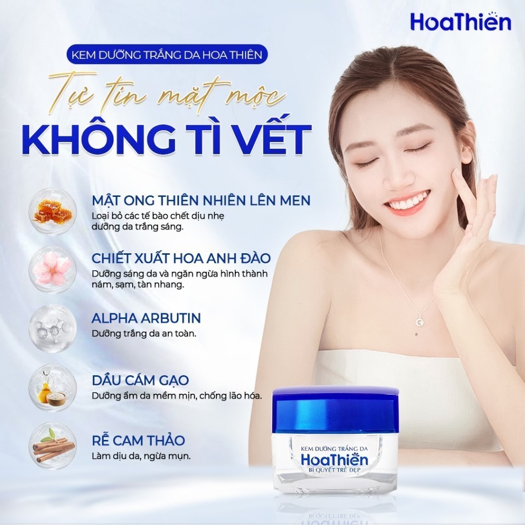 Ảnh Kem Dưỡng Trắng Da Hoa Thiên 30g - SẮC NGỌC KHANG 2