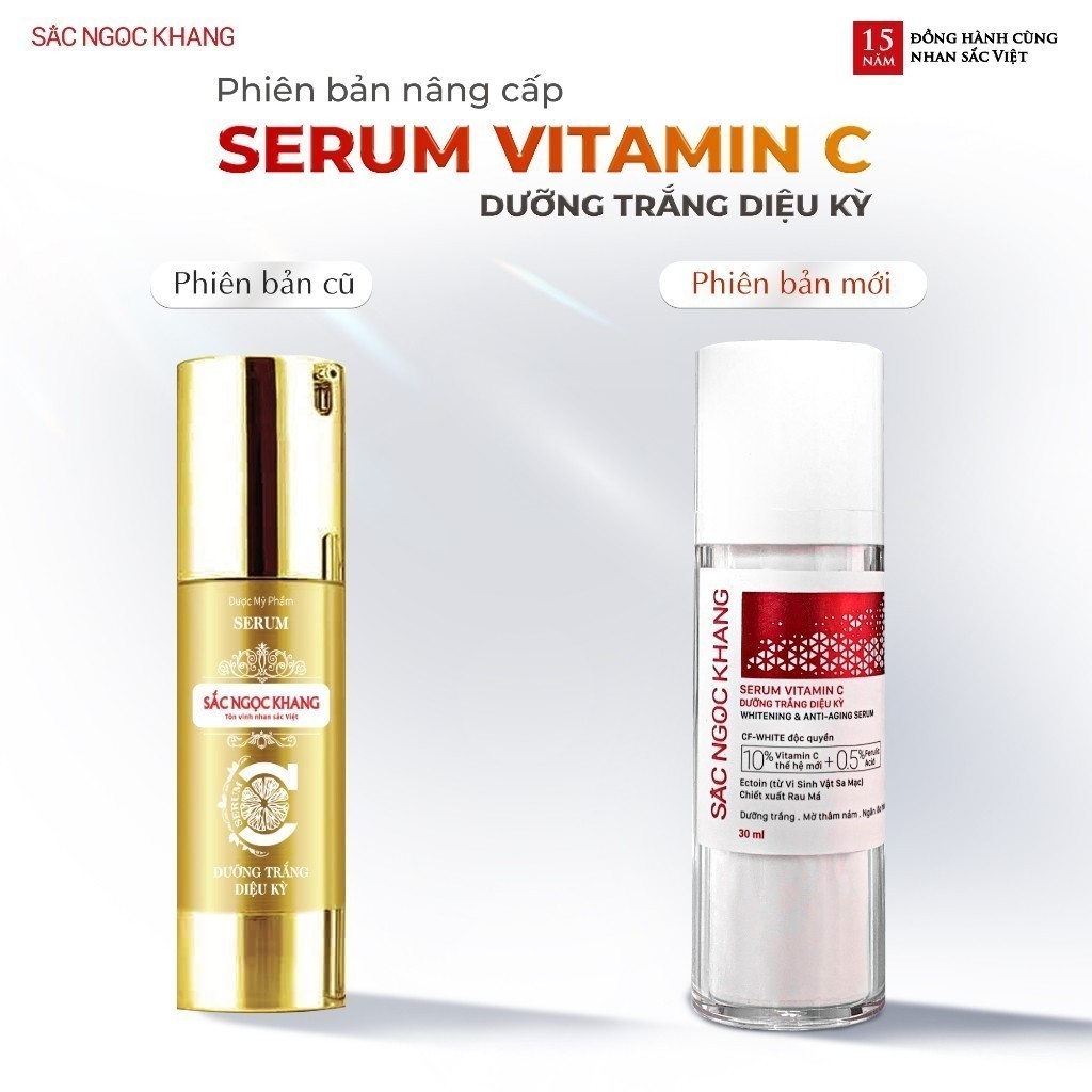Ảnh Bộ Combo Dưỡng Da Sắc Ngọc Khang [Serum Dưỡng Trắng Da Vitamin C + Kem Dưỡng Da Ban Ngày/Đêm] 1