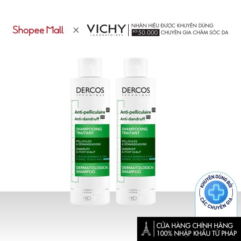 Review Vichy Dercos Anti Dandruff: Dầu Gội Sạch Gàu Cho Da Đầu Dầu & Ngứa
