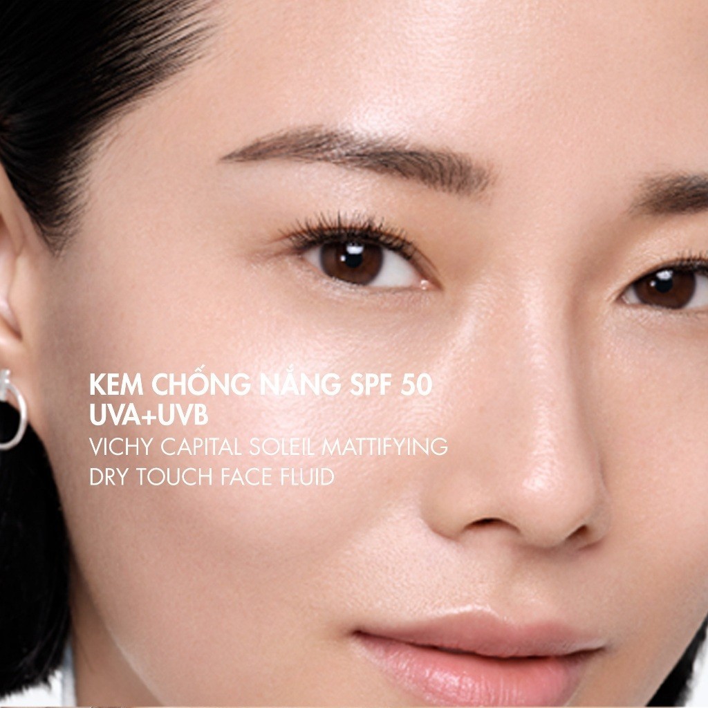 Ảnh Bộ 2 kem chống nắng không gây nhờn rít Vichy Ideal Soleil Dry Touch SPF 50 Chống Tia UVA + UVB 50ml 1