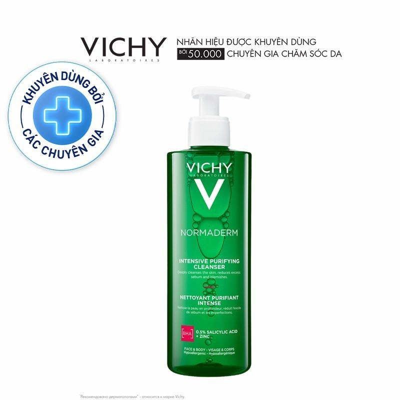Ảnh Sữa rửa mặt dạng gel làm sạch sâu giảm bã nhờn Vichy Normaderm Phytosolution 1