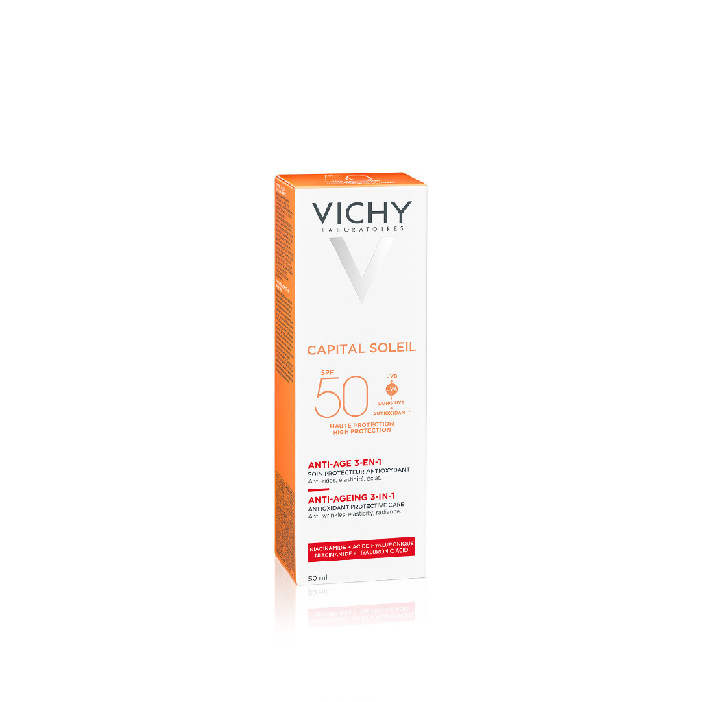 Ảnh Kem chống nắng bảo vệ, giảm lão hóa Vichy Capital Soleil 3in1 Anti-Aging SPF50 50ml 1